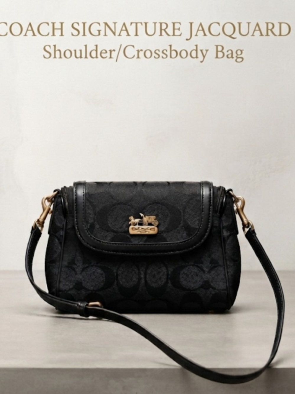 COACH SIGNATURE JACQUARD Shoulder/Crossbody Bag